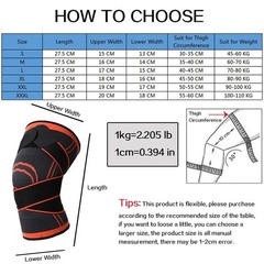 1PC Compression Knee Brace Support Sleeve for Basketball Volleyball Running