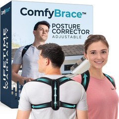 ComfyBrace Posture Corrector-Back Brace for Men and 1 Count (Pack of 1)