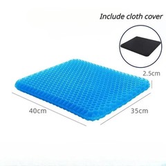 Double Thick Gel Seat Cushion Egg Honeycomb Cooling Chair Car Office Pad