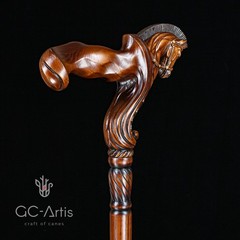 Pegasus Walking Cane Stick for men women Ergonomic Handle Horse Head GC-Artis RH