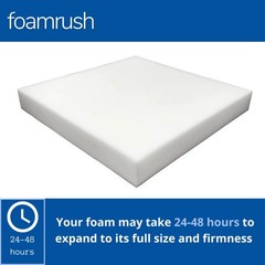 5″ x 22″ x 24″ High Density Upholstery Foam Cushion, Square Foam for Dining C…