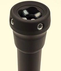Bulldog 16in Bonded Pylon with Aluminum Adapter Black