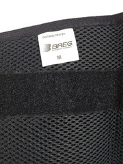 Breg Basic Lumbar Support Back Brace Belt with Removable Foam Pad Black Medium