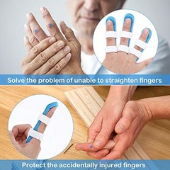 Pieces Finger Splint Metal Finger Support Finger Knuckle 10 Piece Set 10 Blue