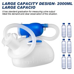 Men Urinal Bottle Portable Toilet Male Pee Bottle Reusable Urine Bottle Colle…