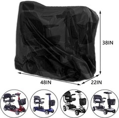 Mobility Scooter Storage Cover, 420D Scooter Cover with Windproof Buckles Wat…