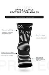 Copper Ankle Brace Compression Sleeve Support Socks Foot Fasciitis Pain Relief