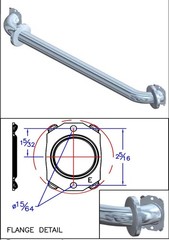 60″ Grab Bar – 60-inch Straight, 1.5-inch Diameter Tubing Stainless Steel USA
