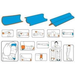 36″ Aluminum First Aid Rolled Splint Form Fitting Foldable Emergency Survival