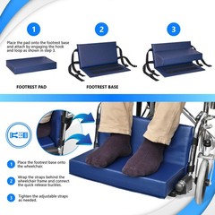 NYOrtho Wheelchair Foot-Rest Extender Elevating Pad – Leg Cushion Protector | Se