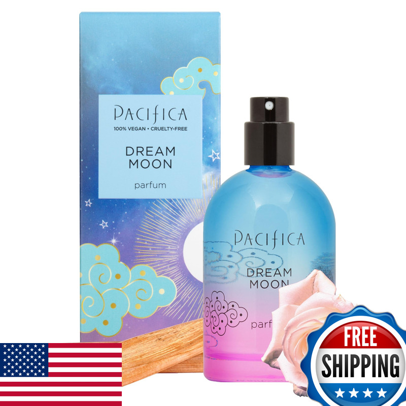 Pacifica Dream Moon Spray Perfume 2 Fl Oz Bergamot Pink Rose Vanilla Sandalwood