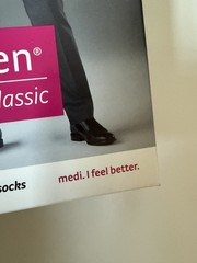 Mediven Men Classic 30-40 IV Compression Socks Calf Closed Toe Tan NEW