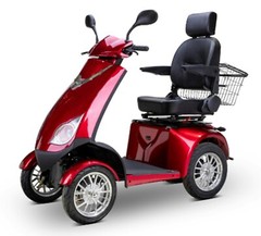 Platinum Mobility Scooter Ships Assembled 500 lb Cap USA Warranty 15 mph Red