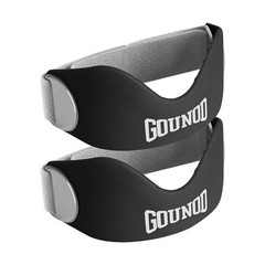 GOUNOD Silicone Patellar Tendon Support Strap 2 Pack,Knee One Size, Black