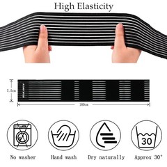 Versatile Elastic Compression Knee & Ankle Bandages for Sports & Everyday Use