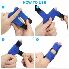 1/2/3pcs Adjustable Finger Splint Trigger Straightener Corrector Brace Support