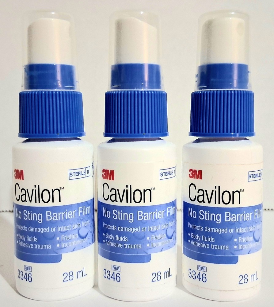 3M Cavilon No Sting Barrier Film Spray #3346 (28ml) Lot Of 3 Exp 2028/2029