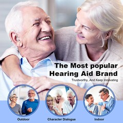 1PCS Rechargeable Digital Hearing Aids Behind The Ear Invisible Sound Amplifiers