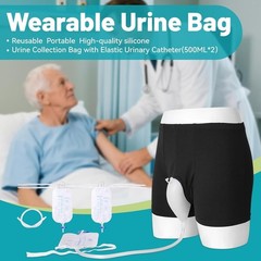 Wearable Urine Bag Male Urinal Bag Incontinence Pants for Men