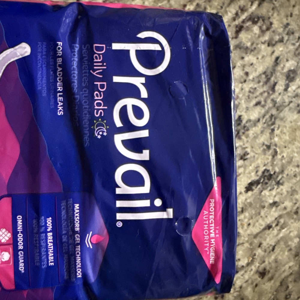 Prevail Daily Pads for Bladder Leak Moderate Absorbency(#4) 2 PACKS /40 Pads