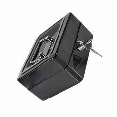 1Pc Mini Portable Iron Petty Lockable Cash Money Safe Security Box