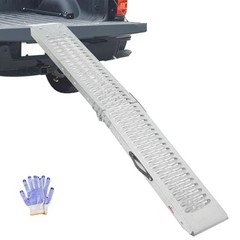 83″ Folding Motorcycle Ramp, 480 lbs Capacity Steel Bike Ramp for Truck, Anti