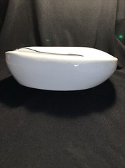 Vintage Enamelware White Bedpan. Queen Columbian Made. Excellent condition