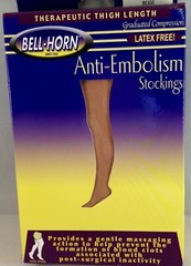 Shape to Fit 18 mmHg Thigh High Compression Stocking w/ stay up band – Anti Embo