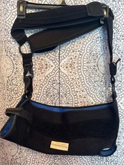 Breg Slingshot 3 Medical Arm Sling OrthoArizona Black Blue Mesh Shoulder Support