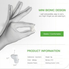MiNi Hearing Aids Battery Power Small In Ear Sound Voice Amplifier Enhancer L/R