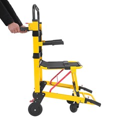 Emergency Patient Transfer Chair, 4-Wheel Evacuation Chair EMS Mobility Chair