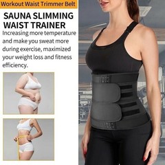 Men Waist Trainer Body Training Shaper Sweat Belt Tummy Control Cincher Girdle
