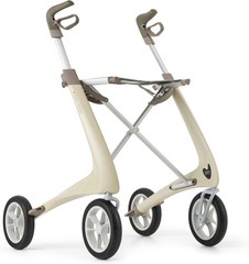 byACRE Carbon Ultralight Walker w/ Organizer Bag, Oyster White, Regular Track