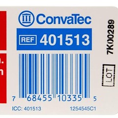 Convatec 401513 SUR-FIT Natura Two-Piece Drainable 12″ Pouch Transparent, 10/BX