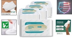 HCS XL Bulk Flushable Wipes for Adults – Travel, Home, Women & Men – Toilet W…