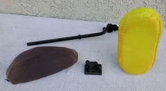Invacare TDX SP Power Wheelchair Headrest + Cover + Post + Mount + Hardware