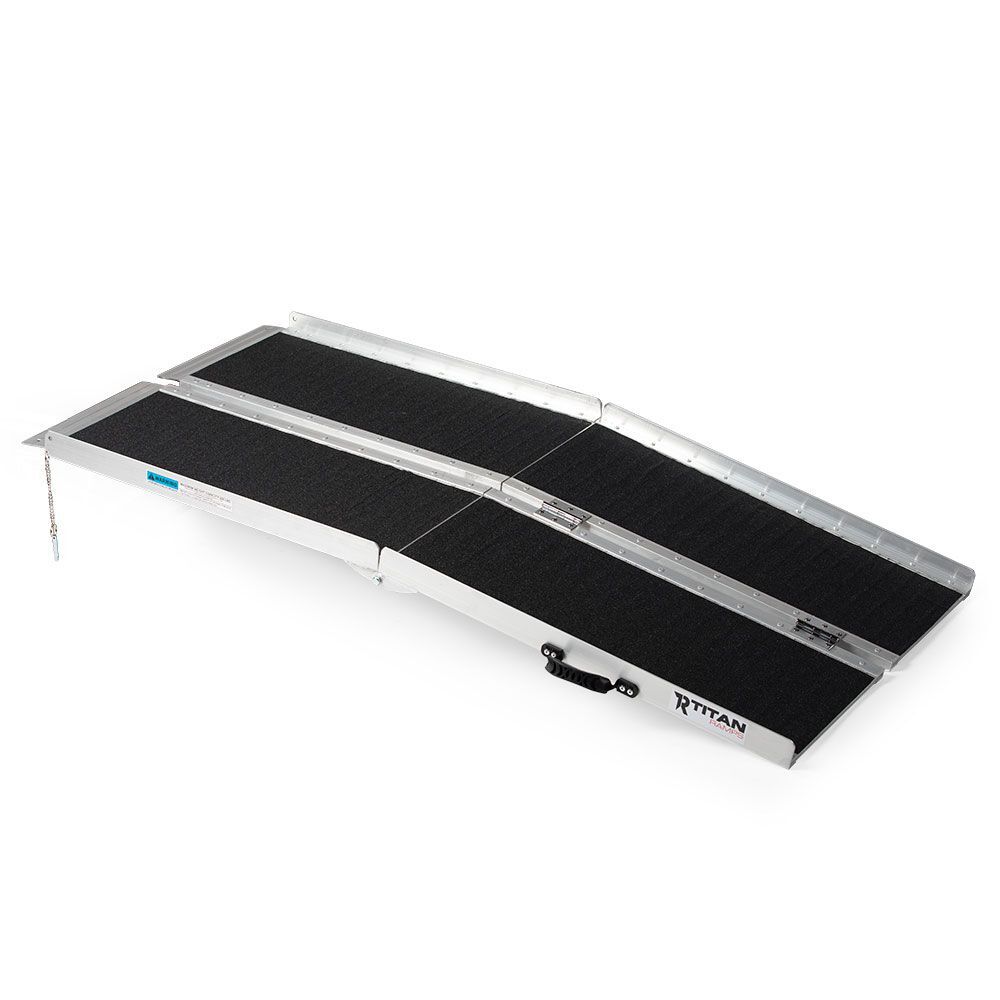 Titan Ramps 5′ Multi-Fold Aluminum Wheelchair Ramp – 600 lb. Capacity
