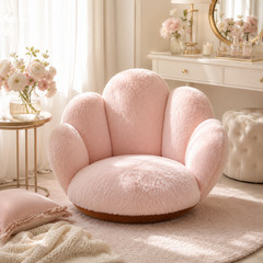 Paw Shaped Plush Seat Cushion 20x20in Fuzzy Chair Pad Patio Bedroom Floor Decor