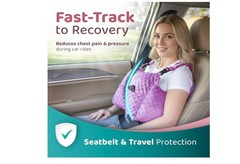Brand New Treatment Mastectomy Recovery Pillow Purple Plush Support