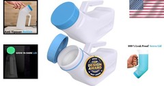 32 oz Spill Proof Urinals with Volume Marking & Glow in Dark – PerfectMed Pack