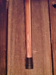 walking cane BRASS EAGLE BODY handle tapered HICKORY wood shaft hard rubber tip