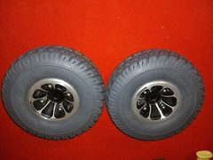 Dark Gray Drive Wheel Assembly for the Pride / Quantum J6 Power Wheelchair #K410