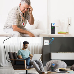 Caregiver Pager Wireless Alert Button Home Intercom System Long Range 2 Way Radi