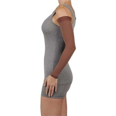 Juzo Dynamic Varin Max Armsleeve with Silicone Top Band 20-30mmhg (Chestnut) Siz