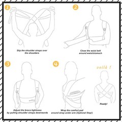 Comfortable Upper Back Brace / Posture Corrector that Prevents Slouching