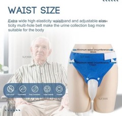 Silicone Wearable Urinal Bag Catheter Portable External Collector for women/ men
