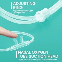 ZIQING 2m/5m/8mSoft Nasal Oxygen Cannula Reusable Tubing Oxygen Cannula for Home