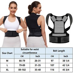 Posture Corrector Support Magnetic Back Shoulder Brace Belt Band For Women Men