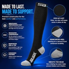 SB SOX Compression Socks for Men & Women (20-30mmHg) – Best Compression Socks…