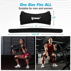 tIPOW 2 Pack Knee Pain Relief & Patella Stabilizer Knee Strap Brace Support for